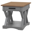 Parker House Americana Modern Wood End Table in Dove Gray Finish