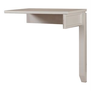Parker House Boca 30&quot Transitional Wood Corner Table in Cottage White