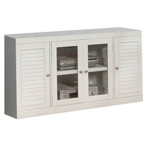 Parker House Boca 56&quot Transitional Wood TV Console in Cottage White