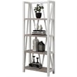 Parker House Americana Modern Traditional Wood Etagere Bookcase in White