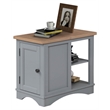 Parker House Americana Modern Traditional Wood Chairside Table in Gray