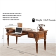 Parker House Huntington Traditional Wood Writing Desk in Brown