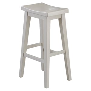 Parker House Americana Modern Dining 30&quotH Wood Bar Stool in White