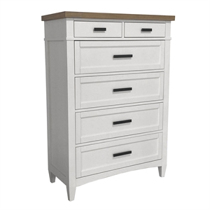 Parker House Americana Modern 40&quotW Bedroom 6 Drawer Chest in White