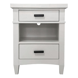 Parker House Americana Modern 23&quotW Bedroom 2 Drawer Nightstand in White