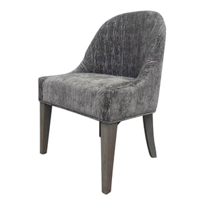 Parker House Pure 24&quotW Modern Wood Dining Upholstered Armless Side Chair in Gray