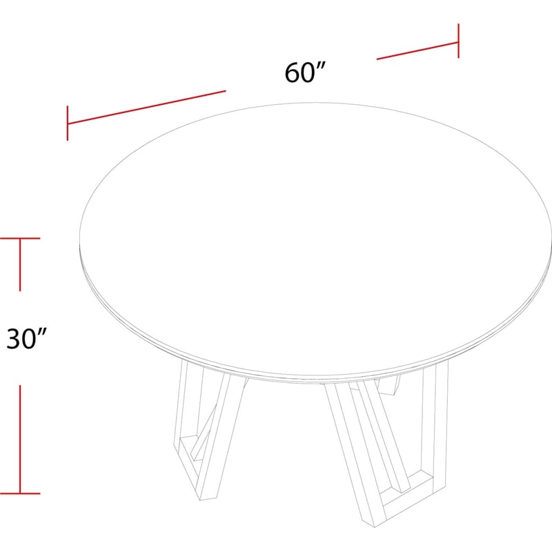 Parker House Pure Modern Dining 60