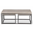 Parker House Crossings Monaco Wood Rectangular Nesting Cocktail Table in Fossil