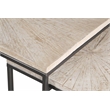 Parker House Crossings Monaco Wood Rectangular Nesting Cocktail Table in Fossil