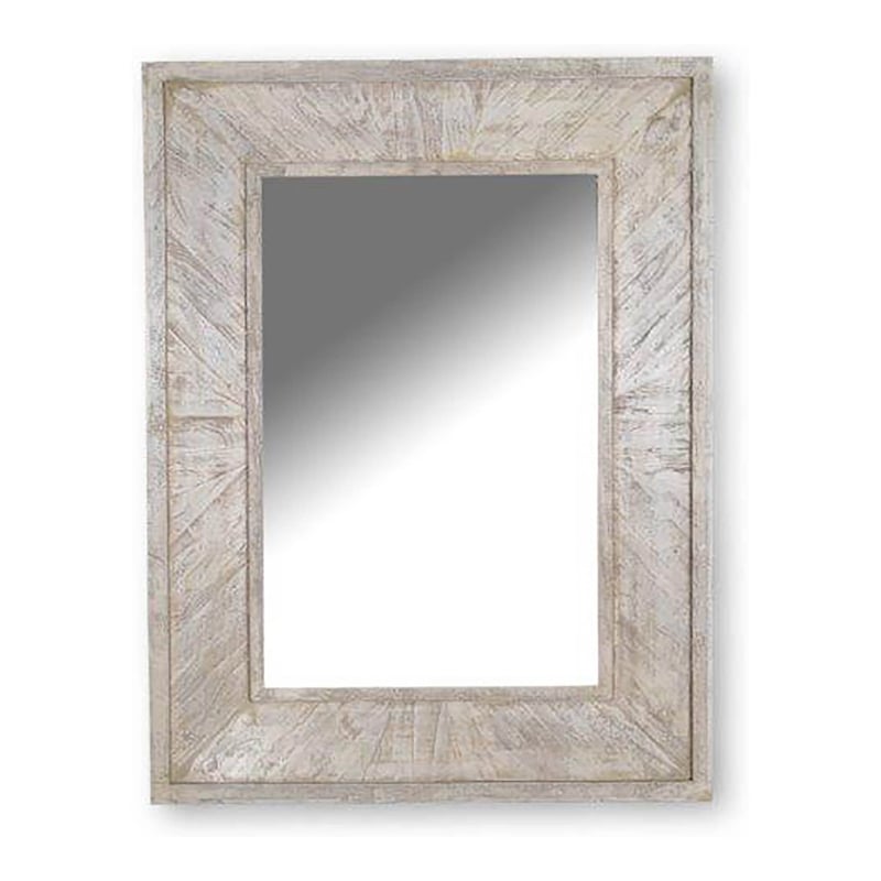 Parker House Crossings Monaco Wood Wall Mirror in Fossil Finish