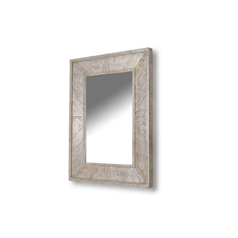 Parker House Crossings Monaco Wood Wall Mirror in Fossil Finish