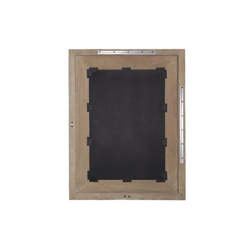 Parker House Crossings Monaco Wood Wall Mirror in Fossil Finish