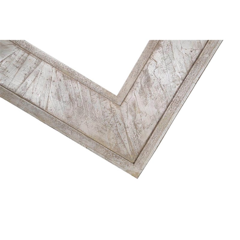 Parker House Crossings Monaco Wood Wall Mirror in Fossil Finish