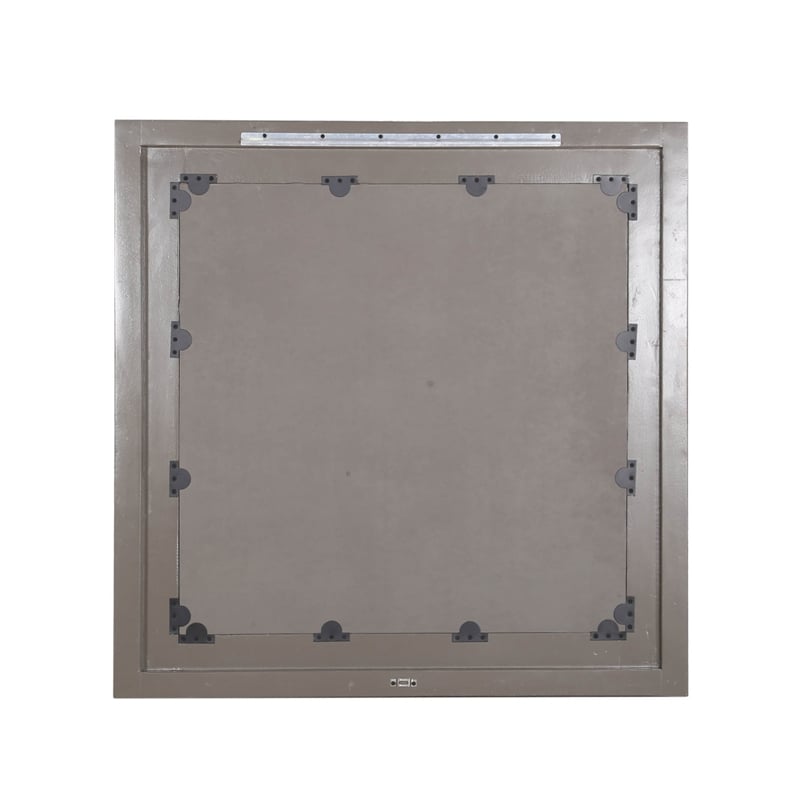 Parker House Crossings Serengeti Transitional Wood Wall Mirror in Gray