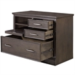 Parker House Shoreham Farmhouse Wood Functional File in Brown