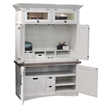 Parker House Americana Modern Wood Workstation with LED Light in White