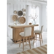 Parker House Escape Traditional Wood Bar with Stone Top in Natural