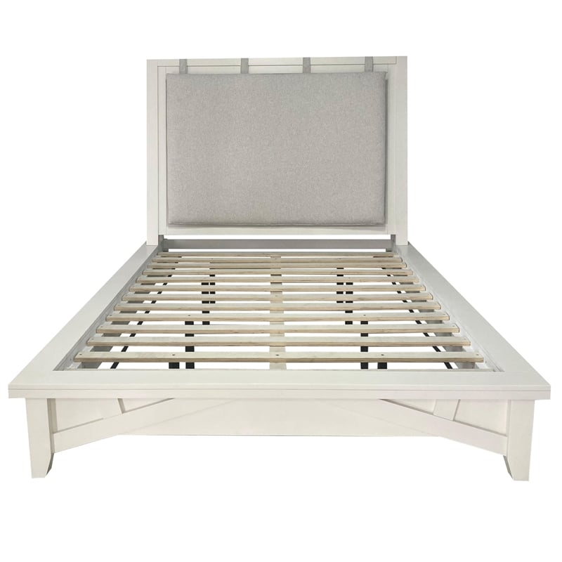 Parker House Americana Modern Traditional Wood Queen Platform Bed in White