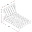 Parker House Americana Modern Traditional Wood King Platform Bed in White