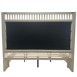 Parker House Americana Modern Traditional Wood King Shelter Bed in White
