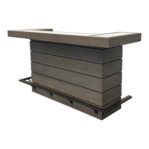 parker house pure modern oak solid wood bar in moonstone taupe