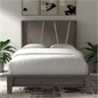Parker House Pure Modern Bedroom Wood King Panel Bed in Moonstone Gray