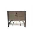 Parker House Pure Modern Bedroom Wood King Panel Bed in Moonstone Gray