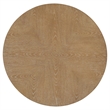 Parker House Escape Traditional Wood Round Cocktail Table with Shelf in Natural