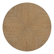 Parker House Escape Traditional Wood Round End Table with Shelf in Natural