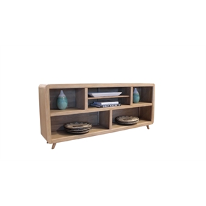 Parker House Escape Traditional Wood Open Multi-Purpose Console in Natural