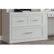 Parker House Catalina Farmhouse Wood Lateral File and Hutch in White
