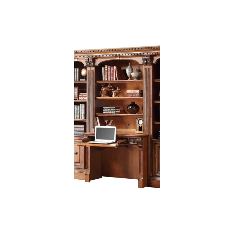 Parker House Huntington Traditional Wood Library Desk in Brown
