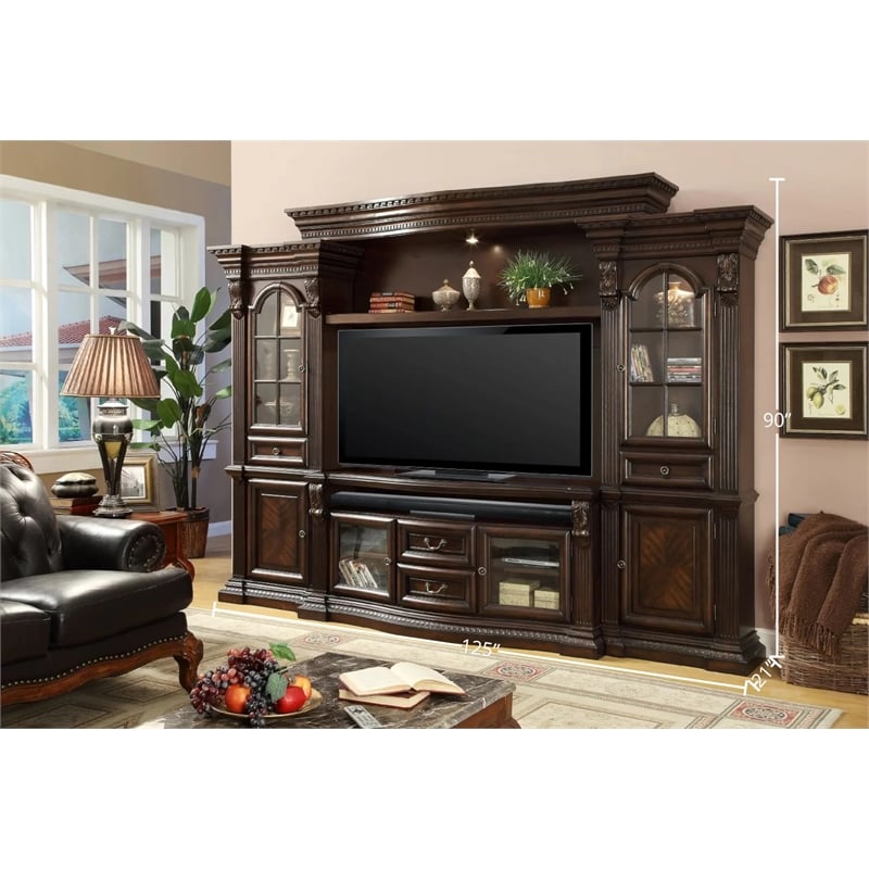 Parker House Bella Traditional Wood Estate Wall in Vintage Sienna Brown