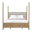 Parker House Escape Traditional Wood King Poster Bed in Natural