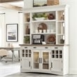 Parker House Americana Modern Wood Buffet with Display Hutch in White