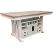 Parker House Americana Modern 72&quot Wood Island Extendable Dining Table in White