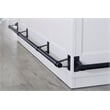 Parker House Americana Modern Wood Bar with Quartz Insert in White/Natural