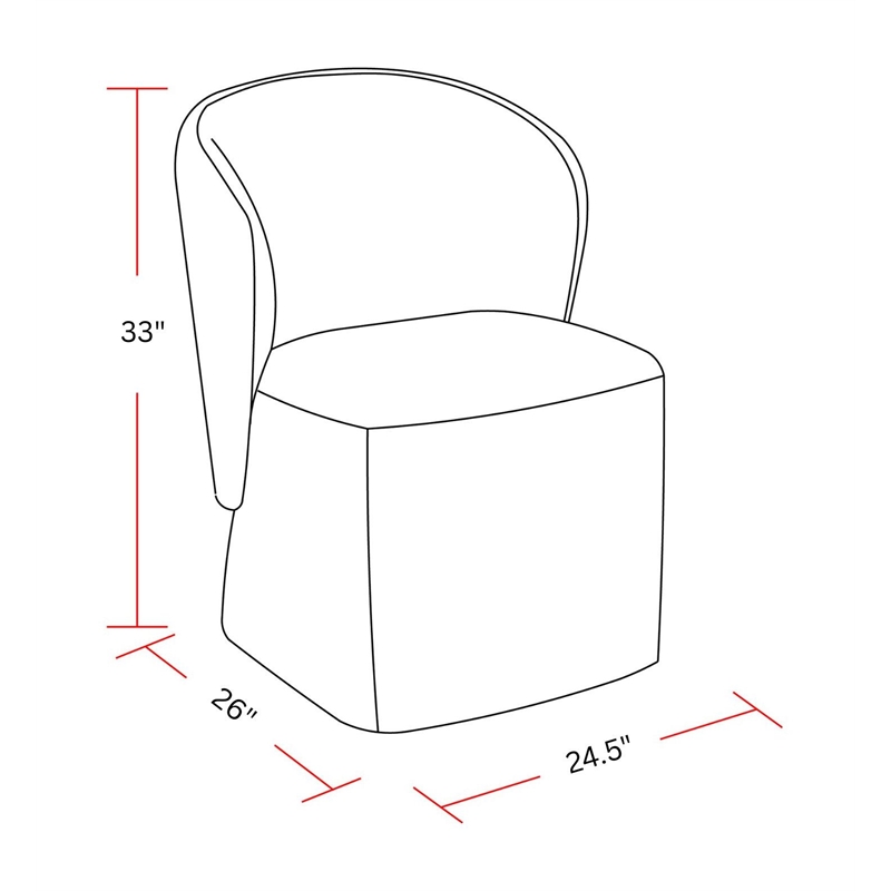 parker house bongo 21&quot fabric upholstered dining chair in white (set of 2)