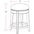 Parker House Sundance Traditional Wood Everywhere Console with 3 Stools in Gray