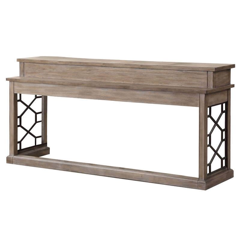 Parker House Sundance Traditional Wood Everywhere Console with 3 Stools in Brown