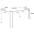 Parker House Cedar Fork - Dining 78 in. Rectangular Dining Table