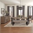 Parker House Cedar Fork Fabric Upholstered/Wood Dining Bench in Smoked Arabica