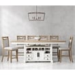 Parker House Americana Modern Island Counter Height Table with 6 chairs
