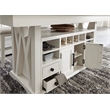 Parker House Americana Modern Island Counter Height Table with 6 chairs