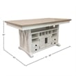 Parker House Americana Modern Island Counter Height Table with 8 chairs