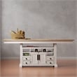 Parker House Americana Modern Island Counter Height Table with 8 chairs