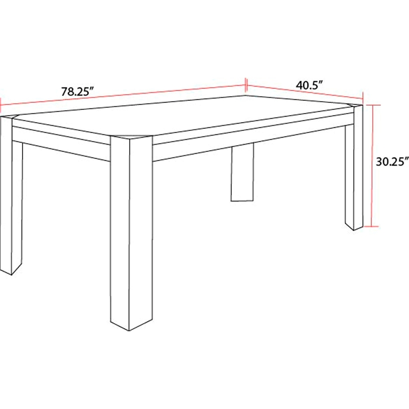 Parker House Cedar Fork - Dining 78 in. with 6 ladderback chairs