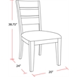 Parker House Cedar Fork - Dining 78 in. with 6 ladderback chairs