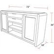 Parker House Escape 84 In. Rectangular Extendable Table With 8 Chairs and Server