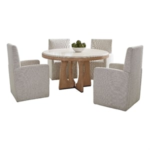 Parker House Escape - Dining 54&quot Round Table with 4 caster chairs